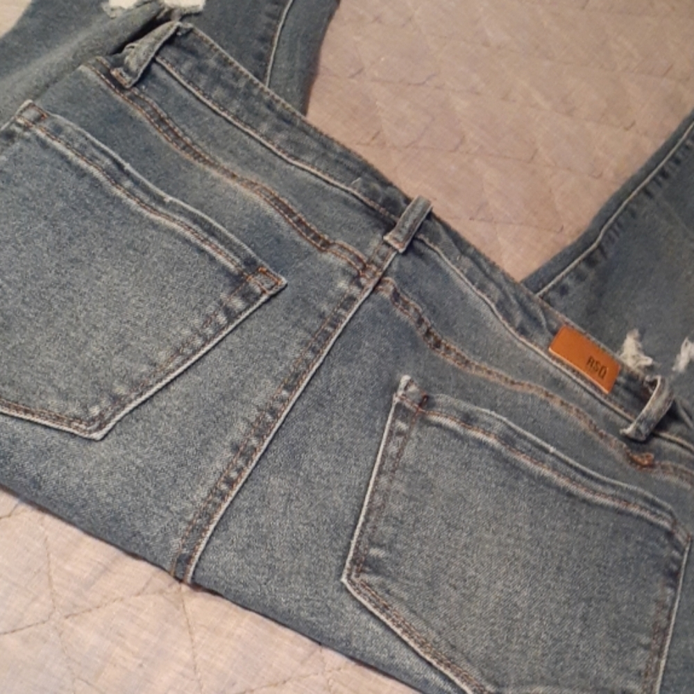Rsq girls high rise skinny Jean's size 7 / 28 - Picture 4 of 5